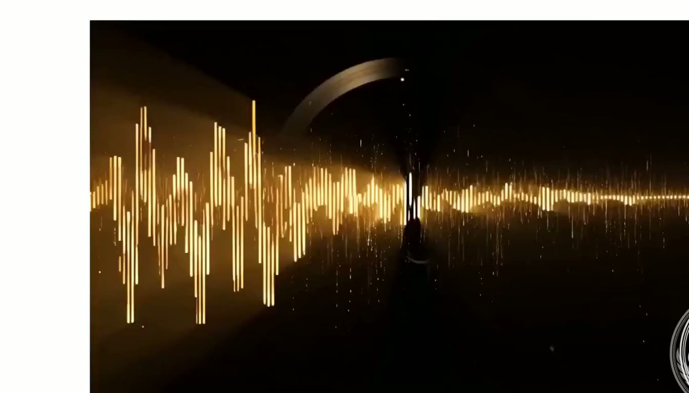 10-second abstract music and artist campaign visual in black and gold