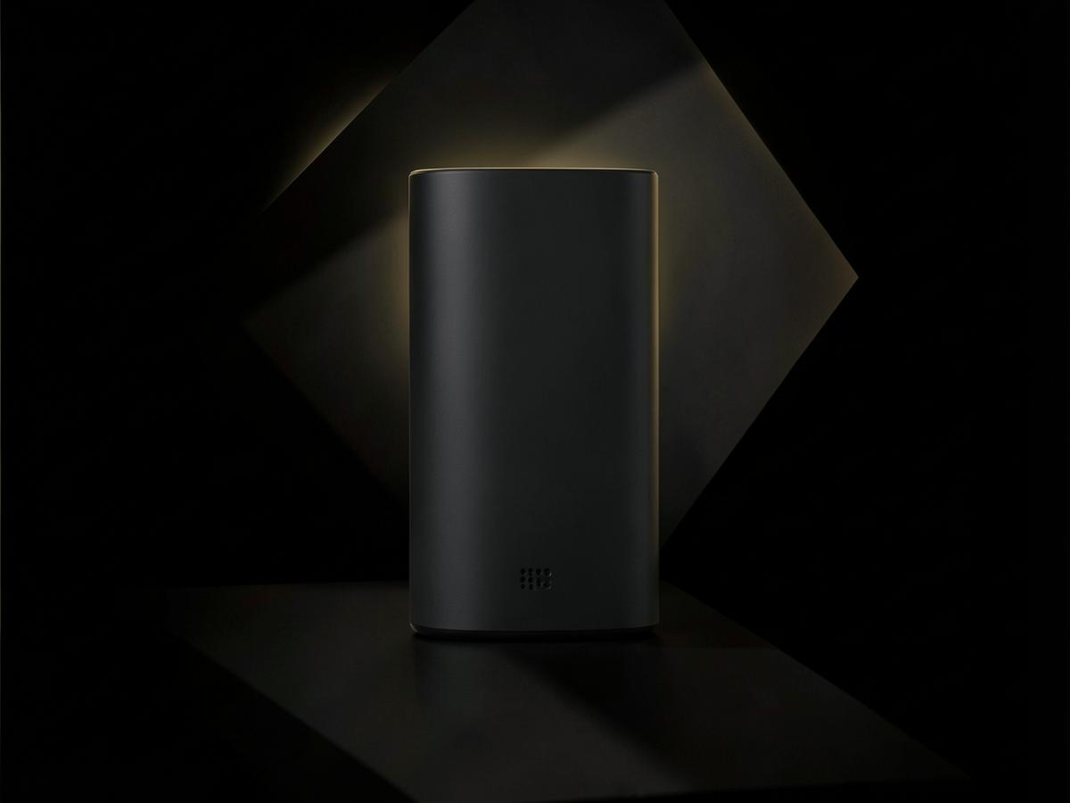 Dark studio advertising visual placeholder for Client Campaign 01